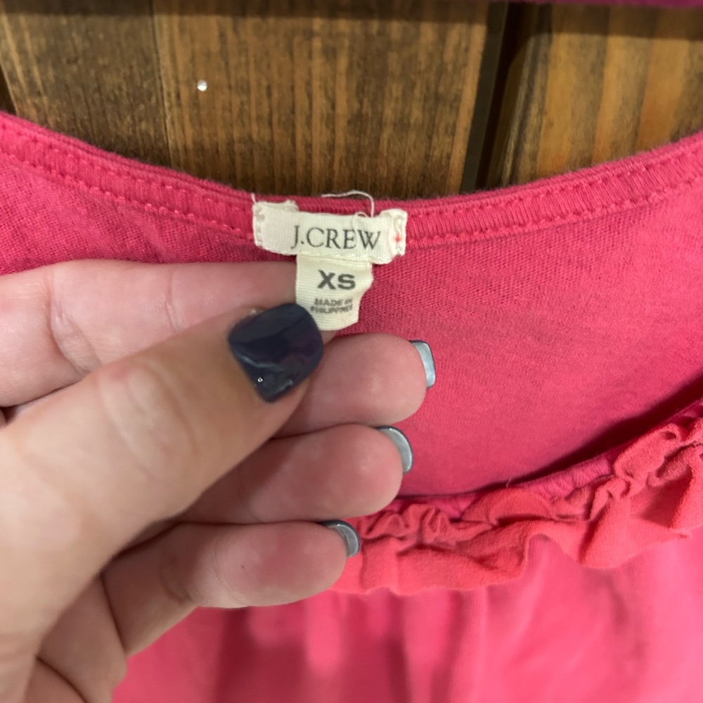 J. Crew size extra small pink tank top - Picture 6 of 7